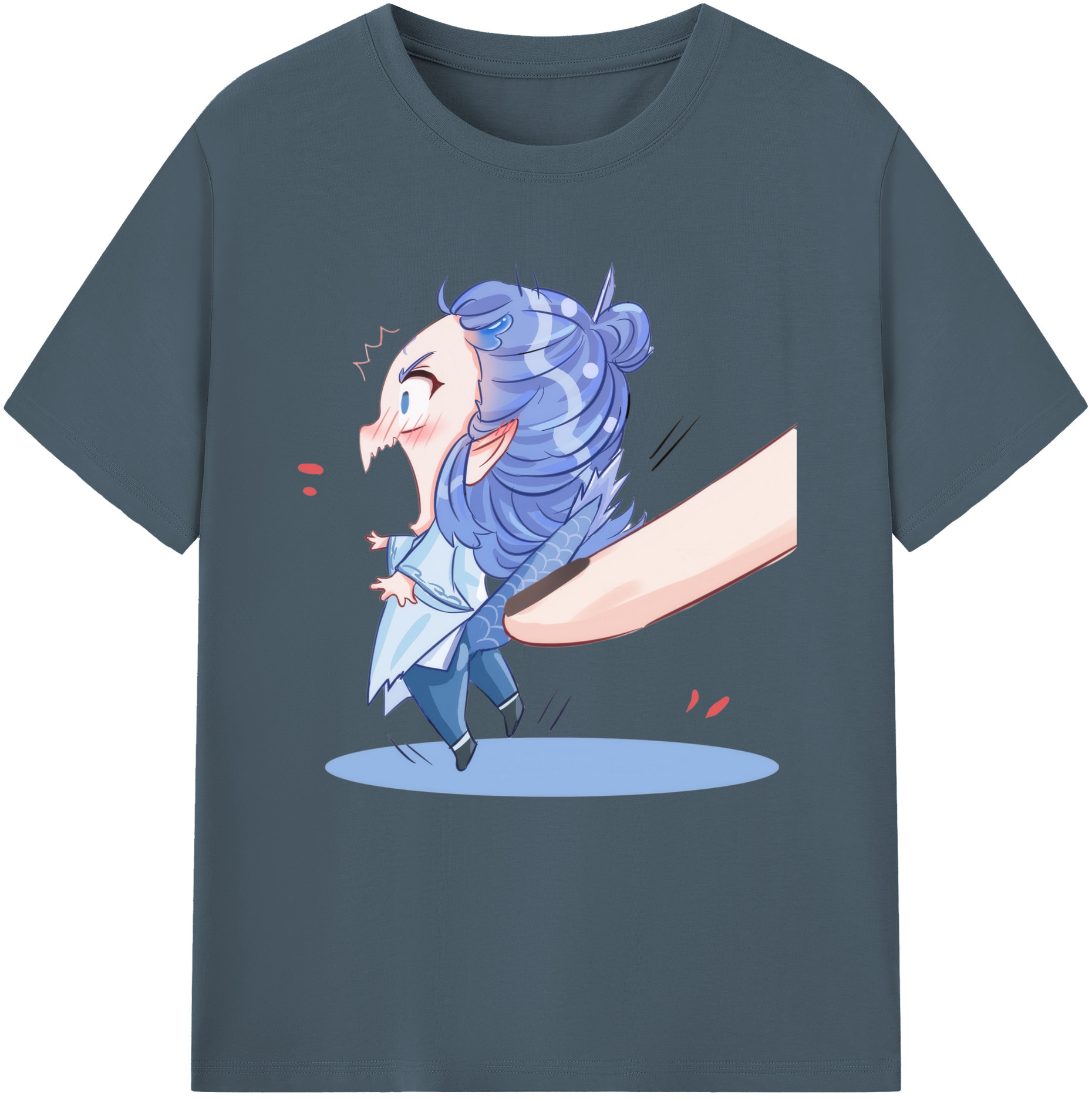 （画像用） Ne Zha 2 ナタ 魔童の大暴れ 綿100％半袖Tシャツ（フロントプリント）